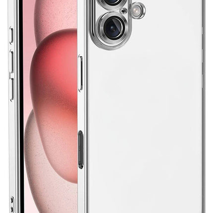 iPhone 17 Razer Lensli Silikon Kılıf - Gümüş