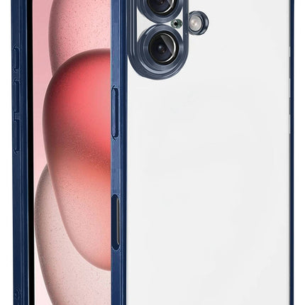 iPhone 17 Razer Lensli Silikon Kılıf - Lacivert