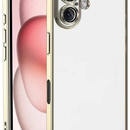 iPhone 17 Razer Lensli Silikon Kılıf - Gold