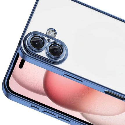 iPhone 17 Razer Lensli Silikon Kılıf - Açık Mavi 2