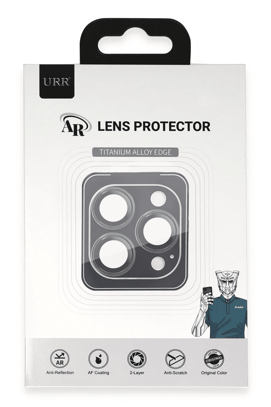 iPhone 17 Titanium Alloy AR Kamera Lens Koruyucu - Gümüş 4