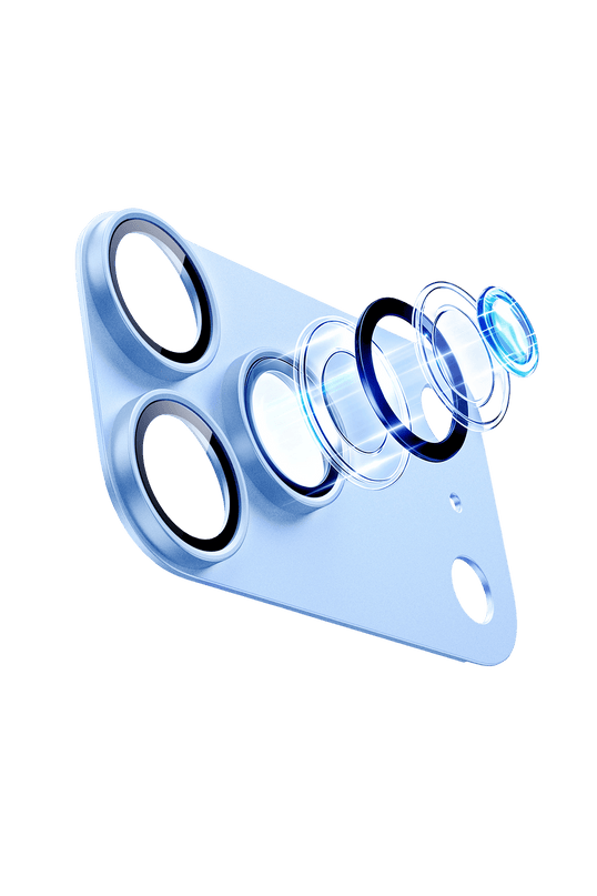 iPhone 18 Pro Armorite Pro Kamera Lens Koruyucu - Açık Mavi 2