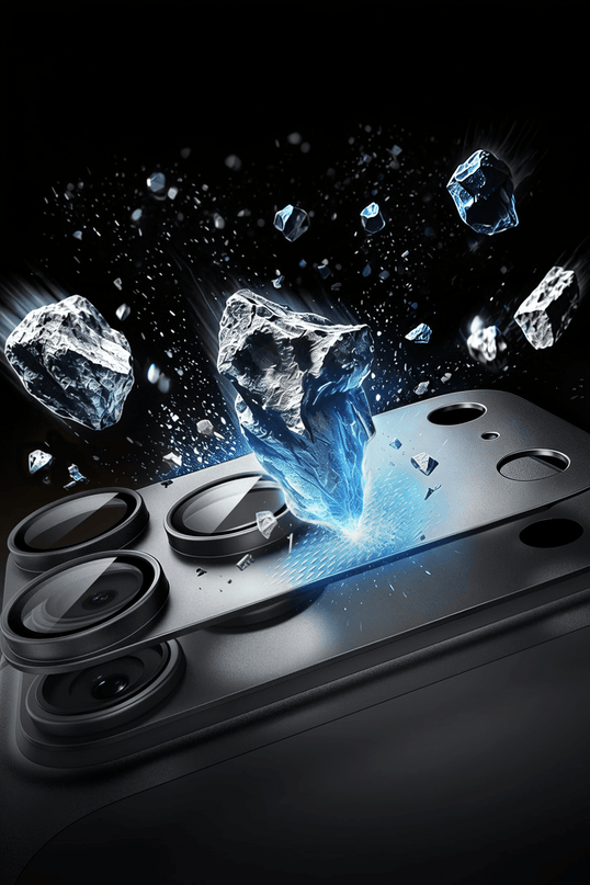 iPhone 18 Pro Armorite Pro Kamera Lens Koruyucu - Siyah 3