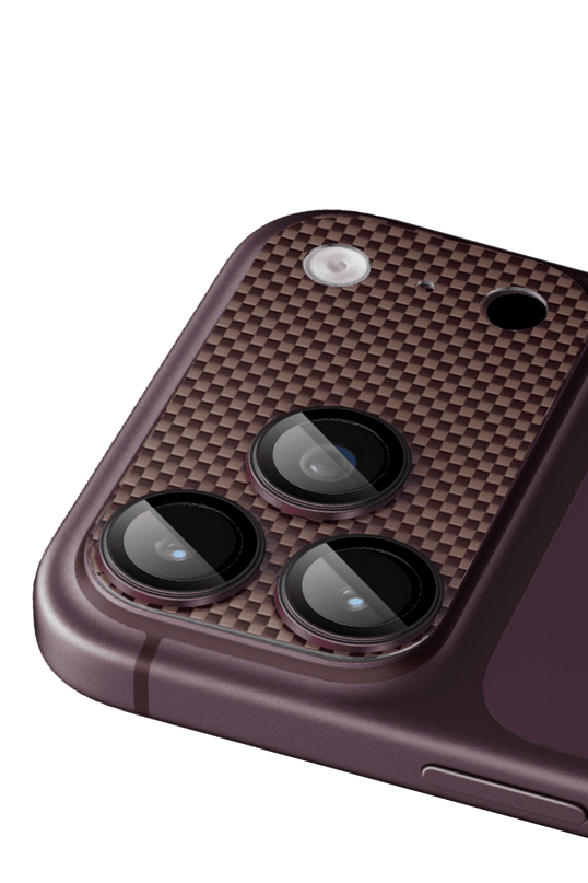 iPhone 18 Pro Kevlar Kamera Lens - Bordo 3