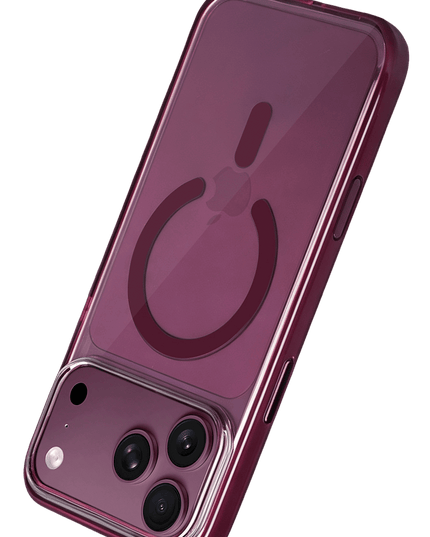 iPhone 18 Pro Max /17 Pro Max HBC-421 Lya Magsafe Kapak Kılıf - Bordo 4