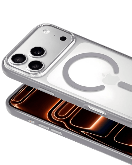 iPhone 18 Pro Max /17 Pro Max HBC-421 Lya Magsafe Kapak Kılıf - Gri 2