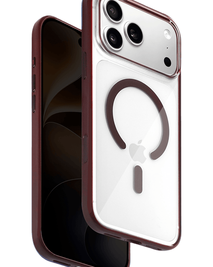 iPhone 18 Pro Max /17 Pro Max HBC-421 Lya Magsafe Kapak Kılıf - Bordo
