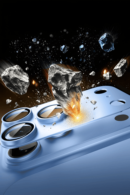 iPhone 18 Pro Max Armorite Pro Kamera Lens Koruyucu - Açık Mavi 3