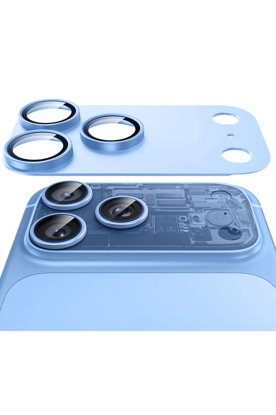 iPhone 18 Pro Max Armorite Pro Kamera Lens Koruyucu - Açık Mavi