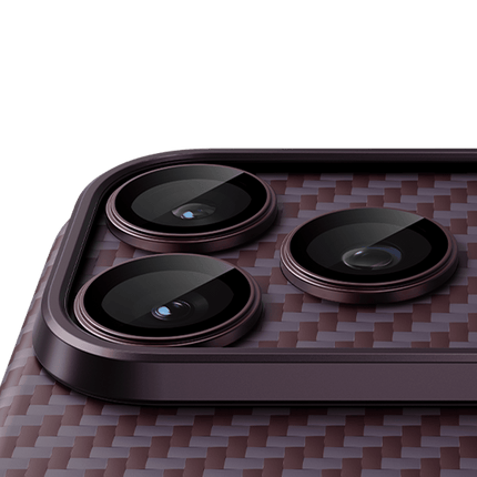 iPhone 18 Pro Max Kevlar Kamera Lens - Bordo 2 2
