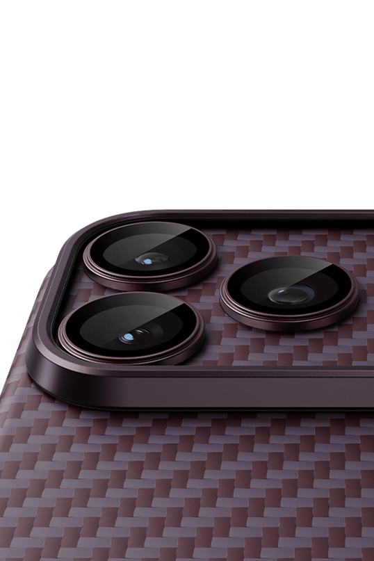 iPhone 18 Pro Max Kevlar Kamera Lens - Bordo 2 2