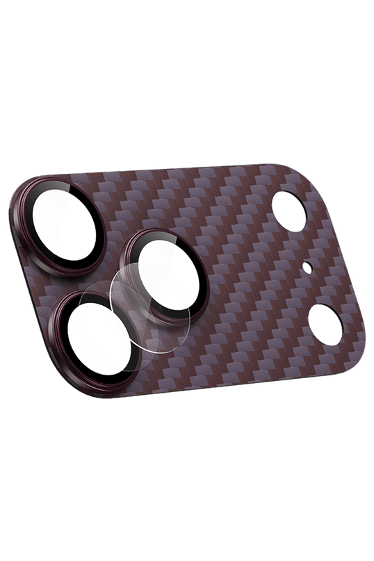 iPhone 18 Pro Max Kevlar Kamera Lens - Bordo 2 3