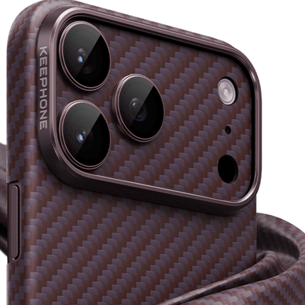 iPhone 18 Pro Max Kevlar Kamera Lens - Bordo 2 4