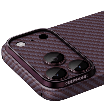 iPhone 18 Pro Max Kevlar Kamera Lens - Bordo 2 5