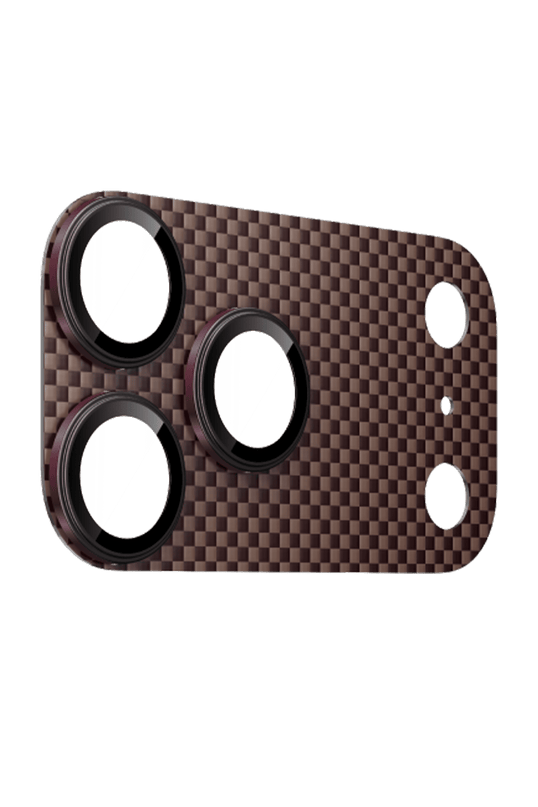 iPhone 18 Pro Max Kevlar Kamera Lens - Bordo 2