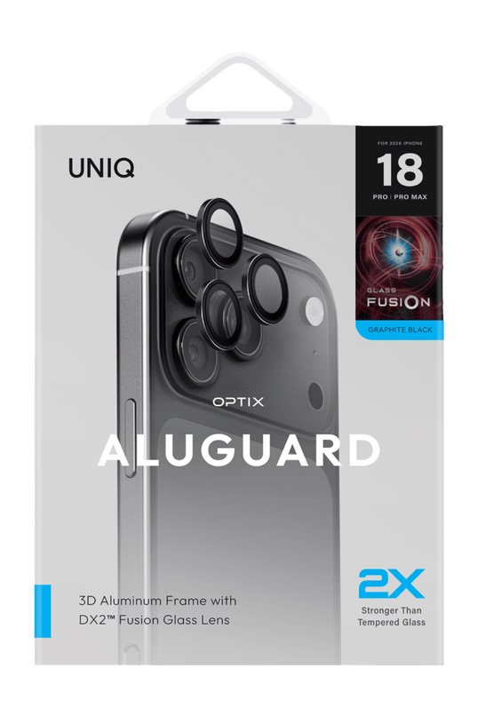 iPhone 18 Pro Max Optix Aluguard Kamera Lens Koruyucu - Siyah
