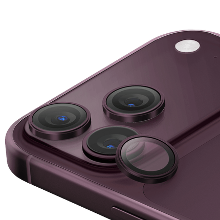 iPhone 18 Pro Max Optix Aluguard Kamera Lens Koruyucu - Bordo 3