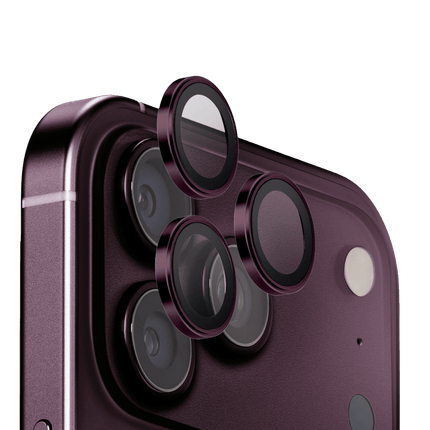 iPhone 18 Pro Max Optix Aluguard Kamera Lens Koruyucu - Bordo 2