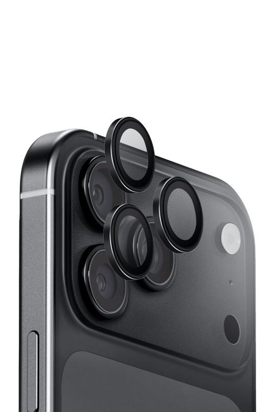 iPhone 18 Pro Max Optix Aluguard Kamera Lens Koruyucu - Siyah 2