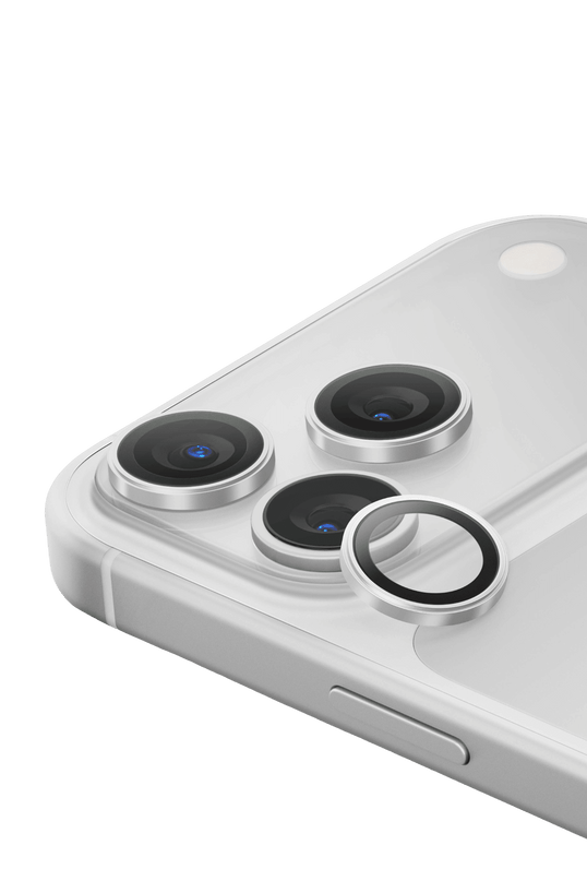 iPhone 18 Pro Max Optix Aluguard Kamera Lens Koruyucu - Gümüş 3