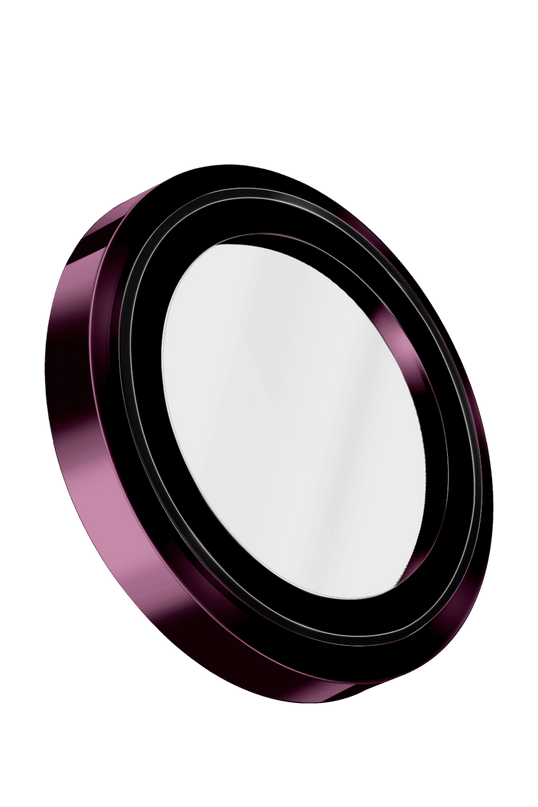 iPhone 18 Pro Max Optix Prime Çelik Çerçeveli Sapphire Kamera Lens Koruyucu - Bordo 3