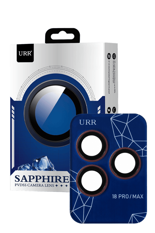 iPhone 18 Pro Max Sapphire PVDSS Kamera Lens Koruyucu - Bordo