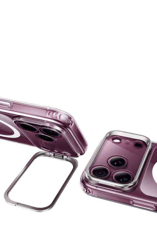 iPhone 18 Pro Max/17 Pro Max Classic Hybrid Magsafe Standlı Kapak Kılıf - Şeffaf 3