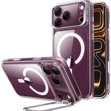 iPhone 18 Pro Max/17 Pro Max Classic Hybrid Magsafe Standlı Kapak Kılıf - Şeffaf