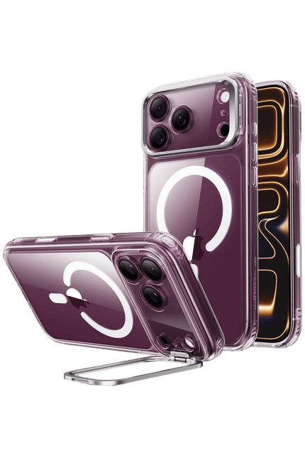 iPhone 18 Pro Max/17 Pro Max Classic Hybrid Magsafe Standlı Kapak Kılıf - Şeffaf