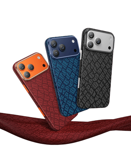 iPhone 18 Pro Max/17 Pro Max Drakon Aramid Magsafe Kapak Kılıf - Kırmızı 4