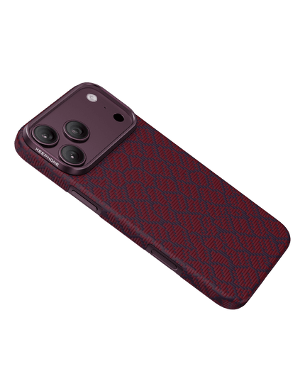 iPhone 18 Pro Max/17 Pro Max Drakon Aramid Magsafe Kapak Kılıf - Bordo 2