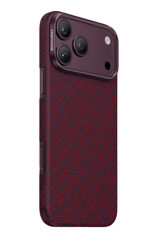 iPhone 18 Pro Max/17 Pro Max Drakon Aramid Magsafe Kapak Kılıf - Bordo