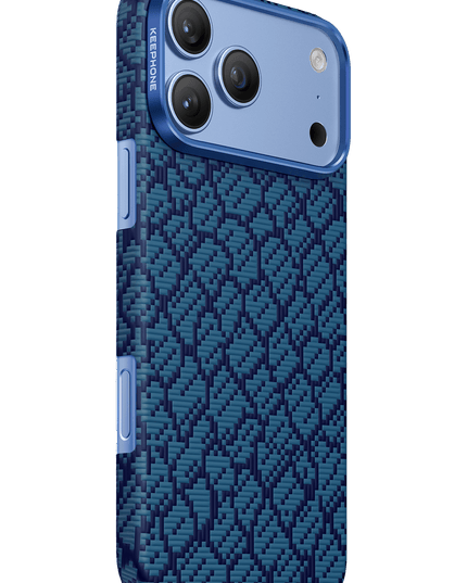 iPhone 18 Pro Max/17 Pro Max Drakon Aramid Magsafe Kapak Kılıf - Koyu Mavi