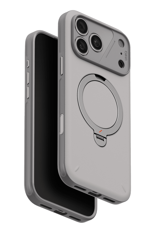 iPhone 18 Pro Max/17 Pro Max Elix Rotating Kickstand Kapak Kılıf - Gri