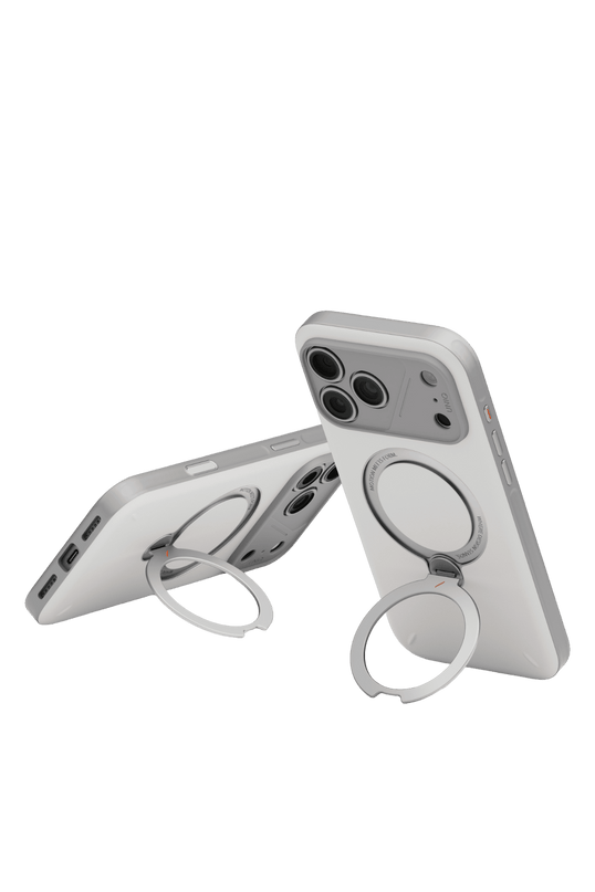 iPhone 18 Pro Max/17 Pro Max Elix Rotating Kickstand Kapak Kılıf - Gri 4