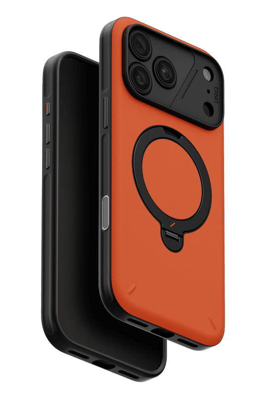 iPhone 18 Pro Max/17 Pro Max Elix Rotating Kickstand Kapak Kılıf - Turuncu