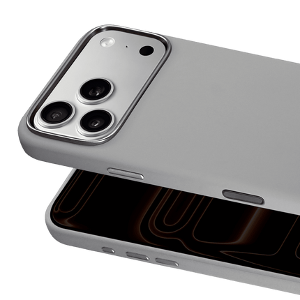 iPhone 18 Pro Max/17 Pro Max HBC-452 Peridot Magsafe Kapak Kılıf - Gri 2