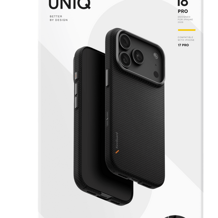 iPhone 18 Pro Max/17 Pro Max Keva Edge Slim Aramid Magsafe Kapak Kılıf - Siyah 4