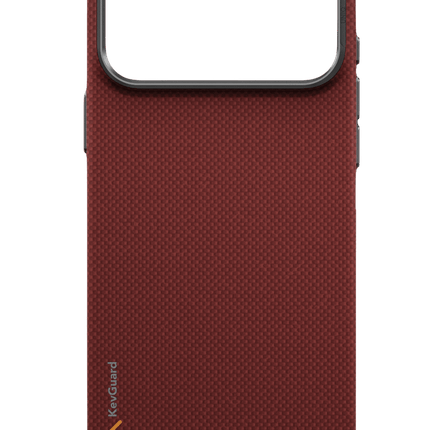 iPhone 18 Pro Max/17 Pro Max Keva Edge Slim Aramid Magsafe Kapak Kılıf - Bordo 4