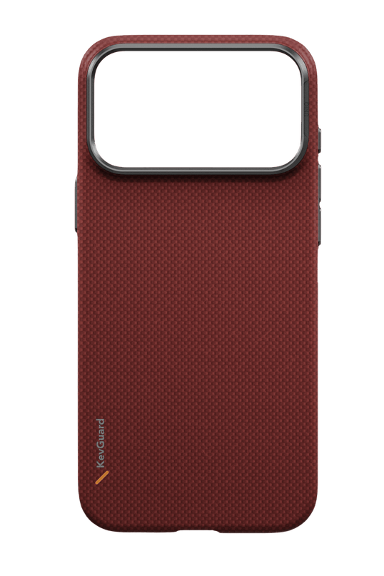 iPhone 18 Pro Max/17 Pro Max Keva Edge Slim Aramid Magsafe Kapak Kılıf - Bordo 4