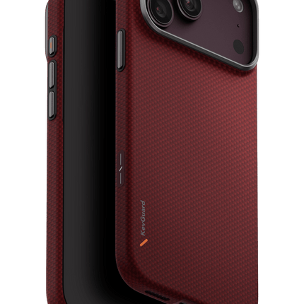 iPhone 18 Pro Max/17 Pro Max Keva Edge Slim Aramid Magsafe Kapak Kılıf - Bordo