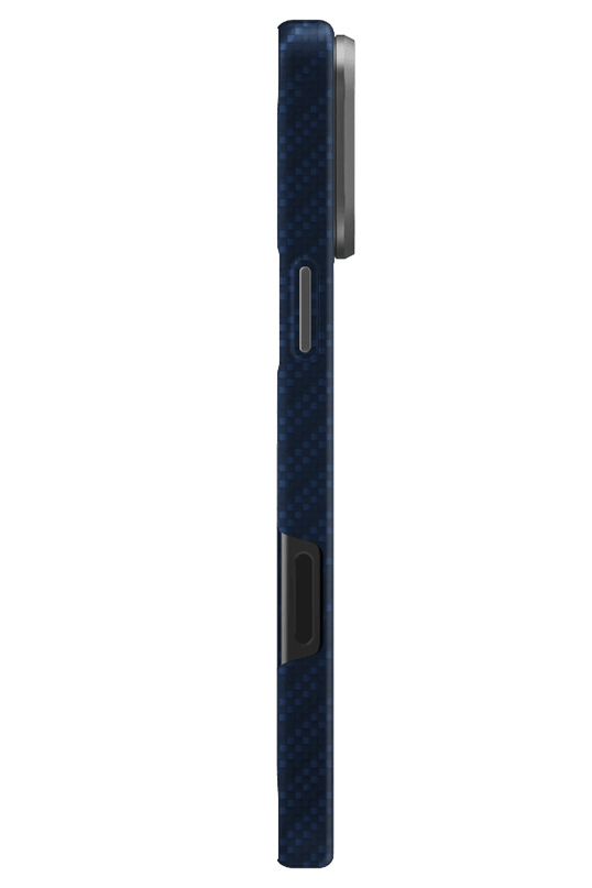 iPhone 18 Pro Max/17 Pro Max Keva Edge Slim Aramid Magsafe Kapak Kılıf - Lacivert 4