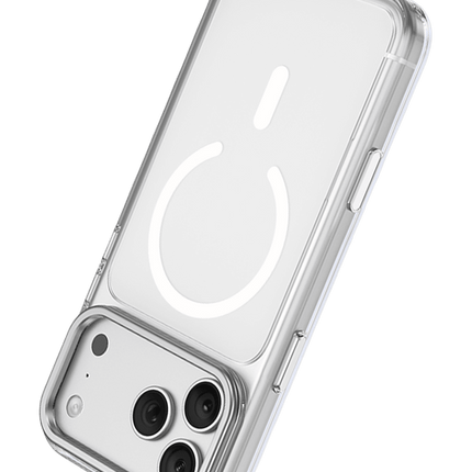 iPhone 18 Pro Max/17 Pro Max Magicam Standlı Magsafe Kapak Kılıf - Şeffaf 2 3