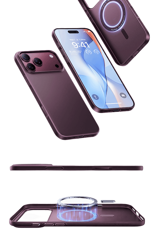 iPhone 18 Pro Max/17 Pro Max OriginFit Magsafe Kılıf - Bordo 6