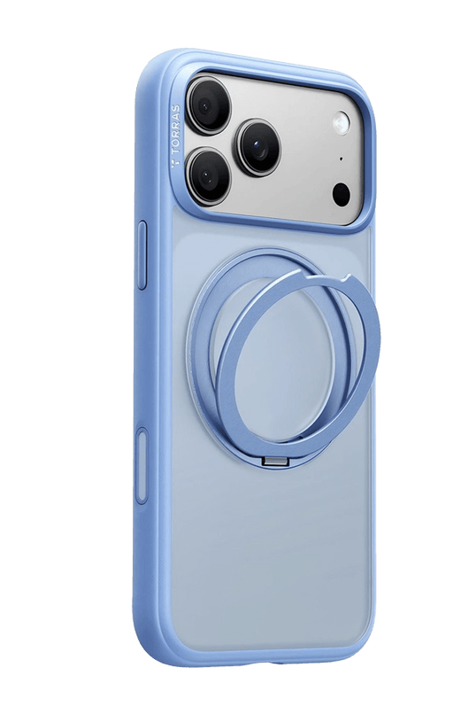 iPhone 18 Pro Max/17 Pro Max Ostand O1 Guardian Standlı Magsafe Kapak Kılıf - Açık Mavi 2