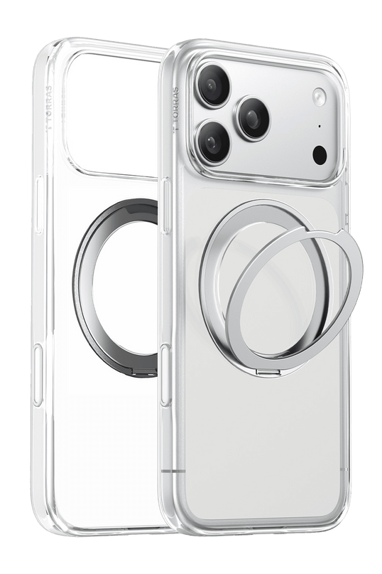 iPhone 18 Pro Max/17 Pro Max Ostand O1 Guardian Standlı Magsafe Kapak Kılıf - Şeffaf