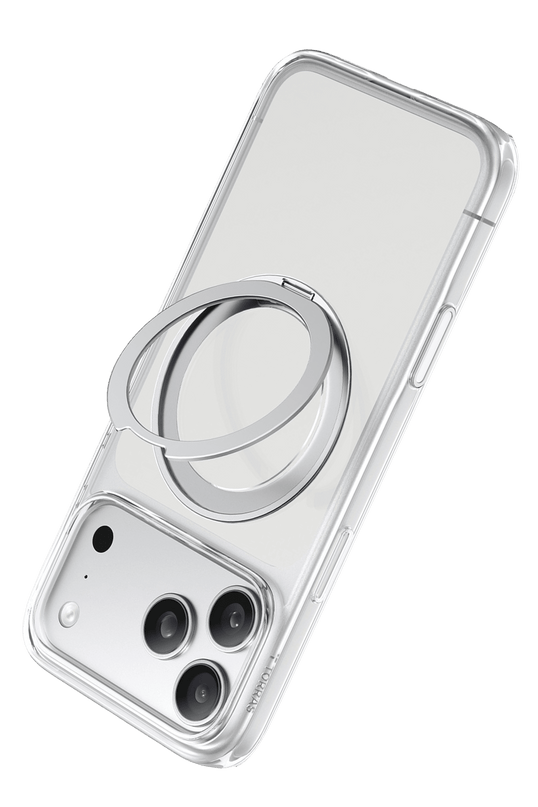 iPhone 18 Pro Max/17 Pro Max Ostand O1 Guardian Standlı Magsafe Kapak Kılıf - Şeffaf 4