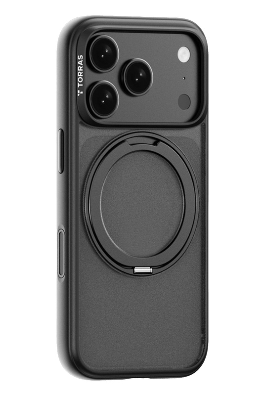 iPhone 18 Pro Max/17 Pro Max Ostand O1 Guardian Standlı Magsafe Kapak Kılıf - Siyah 2