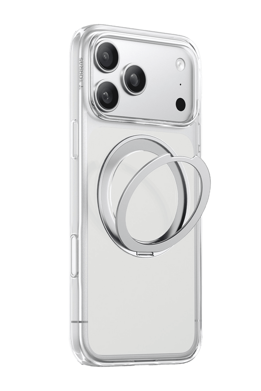 iPhone 18 Pro Max/17 Pro Max Ostand O1 Guardian Standlı Magsafe Kapak Kılıf - Şeffaf 3