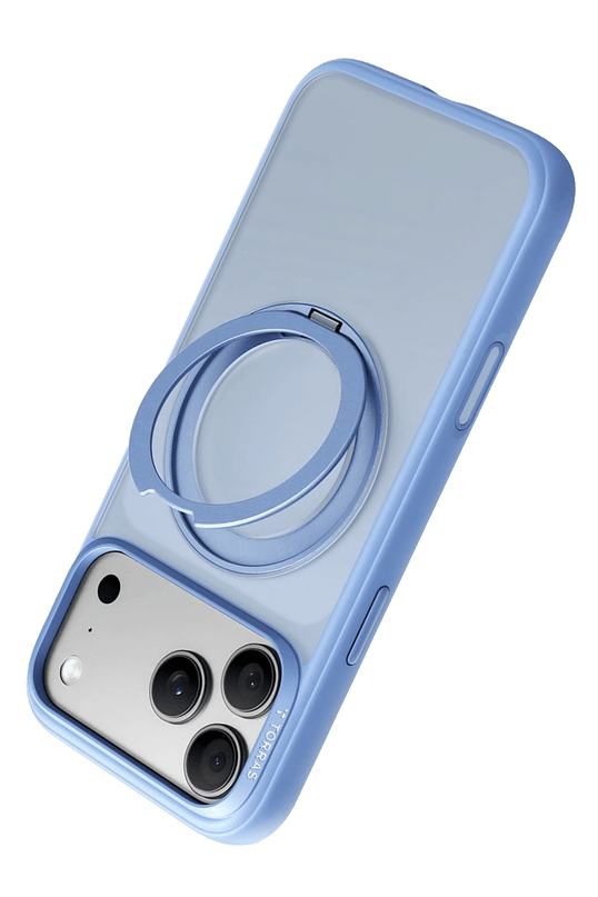 iPhone 18 Pro Max/17 Pro Max Ostand O1 Guardian Standlı Magsafe Kapak Kılıf - Açık Mavi 3